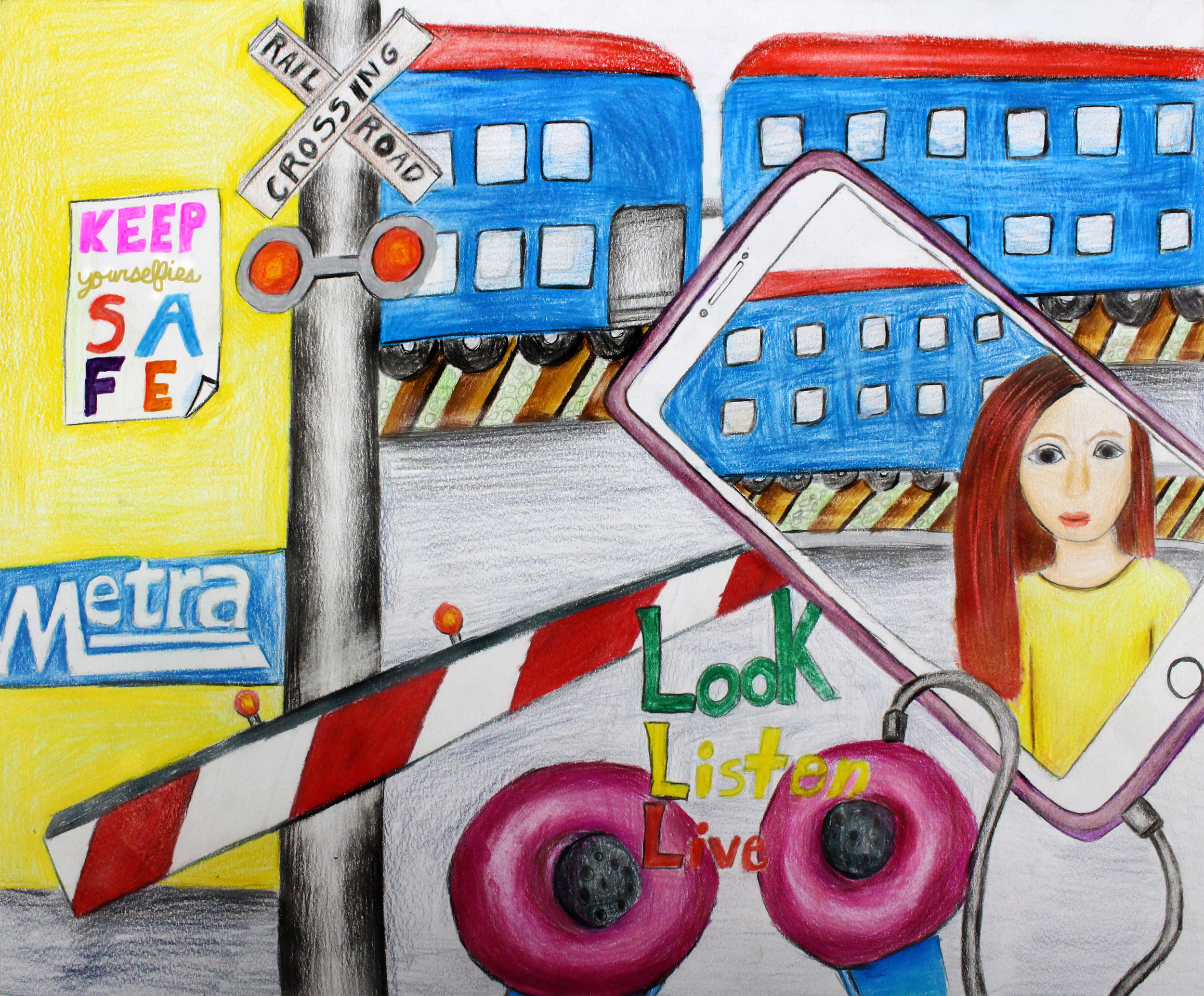 Road Safety Drawing For Competition A Wide Variety Of Road Safety